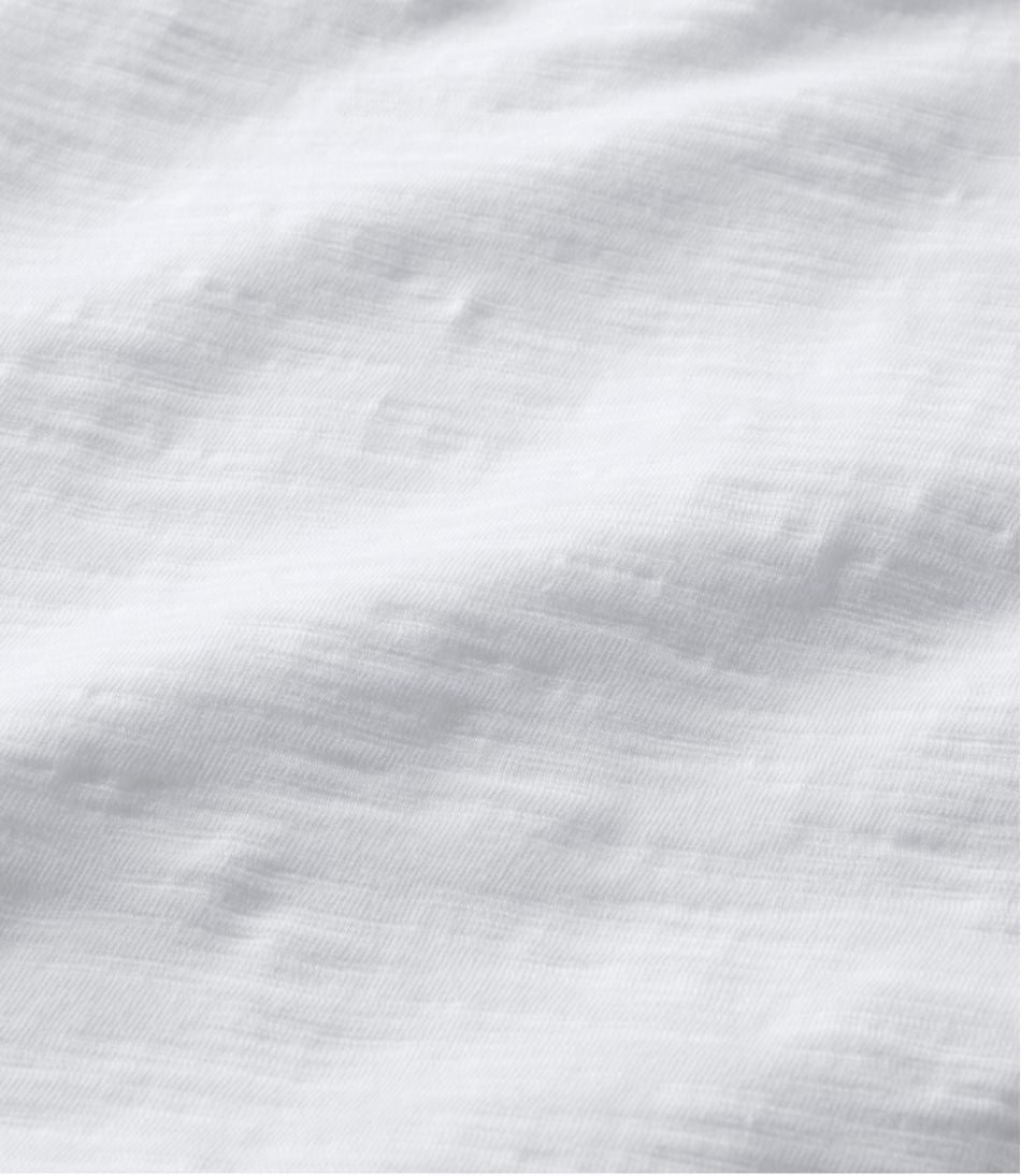 L.L.Bean | Women's Signature Slub Tee, Short-Sleeve Henley