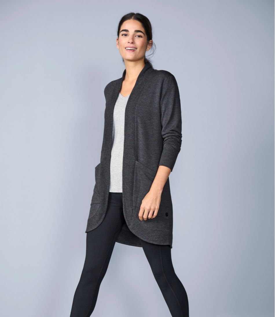 L.L.Bean | Women's SoftFlex Long Open Cardigan