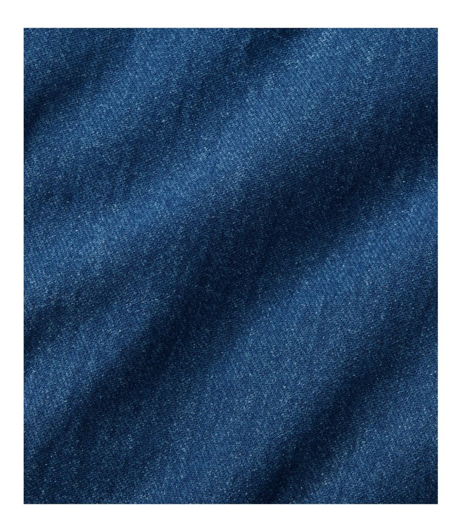 L.L.Bean | Women's Perfect Fit Pants, Denim Straight-Leg Fleece-Backed