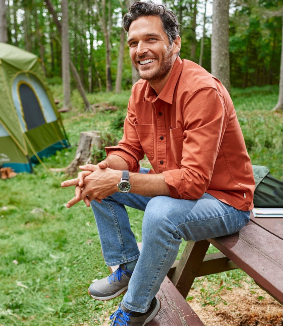 L.L.Bean | Men's BeanFlex® Twill Shirt, Traditional Untucked Fit, Long-Sleeve