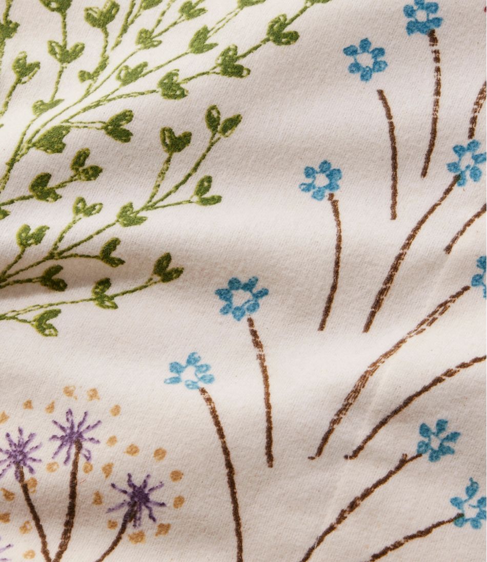 L.L.Bean | Botanical Floral Flannel Comforter Cover Collection