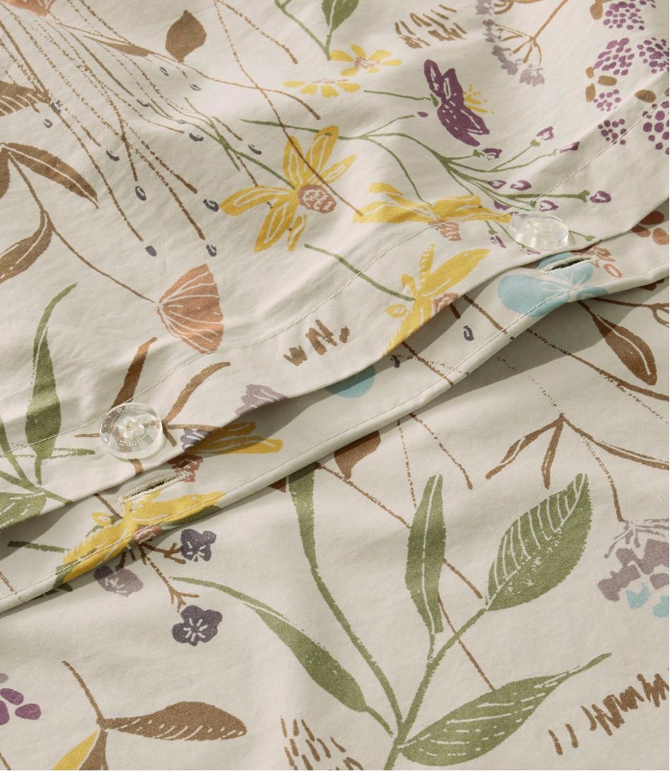 L.L.Bean | Birch Floral Percale Comforter Cover Collection