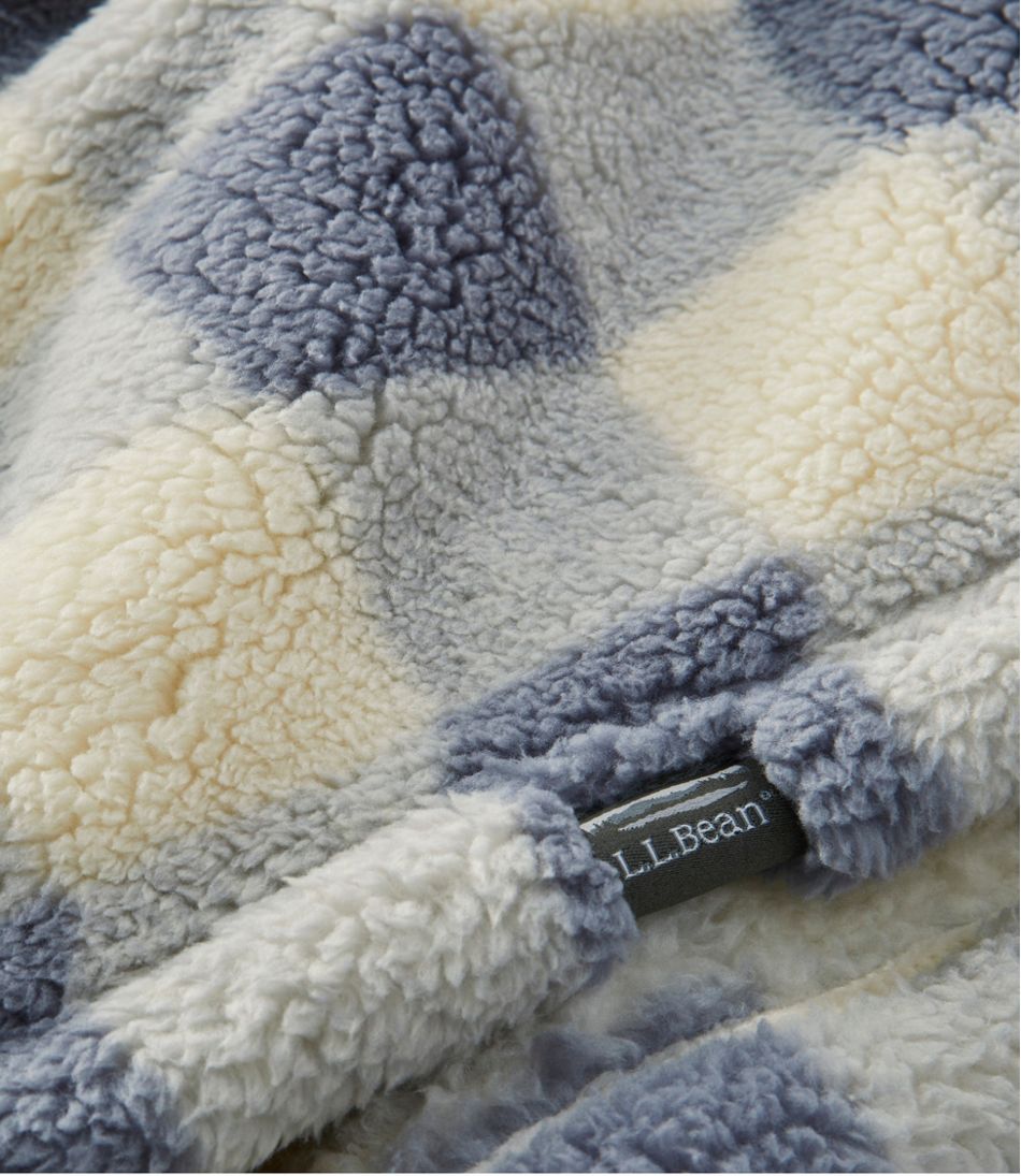 L.L.Bean | Cozy Sherpa Wearable Throw, Plaid