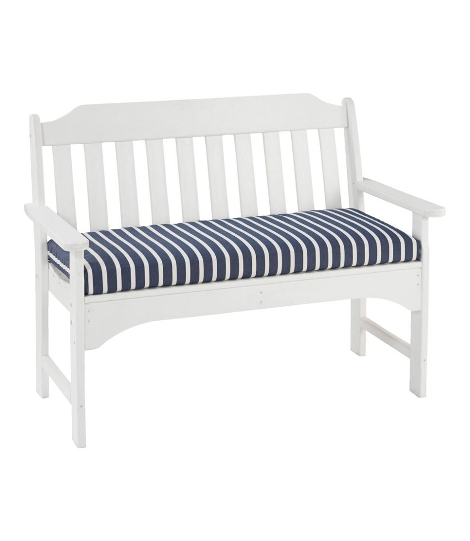 L.L.Bean | Casco Bay All-Weather Bench Cushion, Stripe