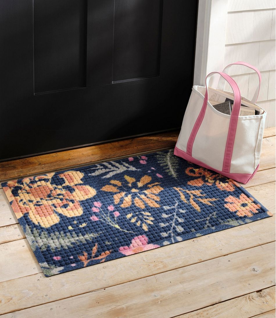 L.L.Bean | Printed Recycled Waterhog Doormat, Floral