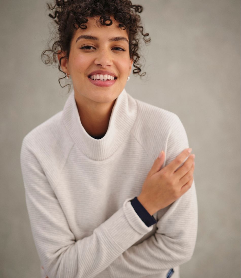 L.L.Bean | Women's Lakewashed Double-Knit Funnelneck