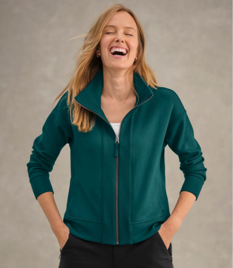L.L.Bean | Women's L.L.Bean CloudSoft Top, Full-Zip