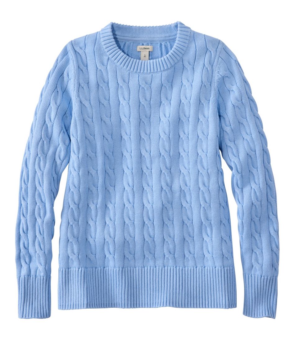 L.L.Bean | Women's The Original Double L® Sweater, Cable Crewneck