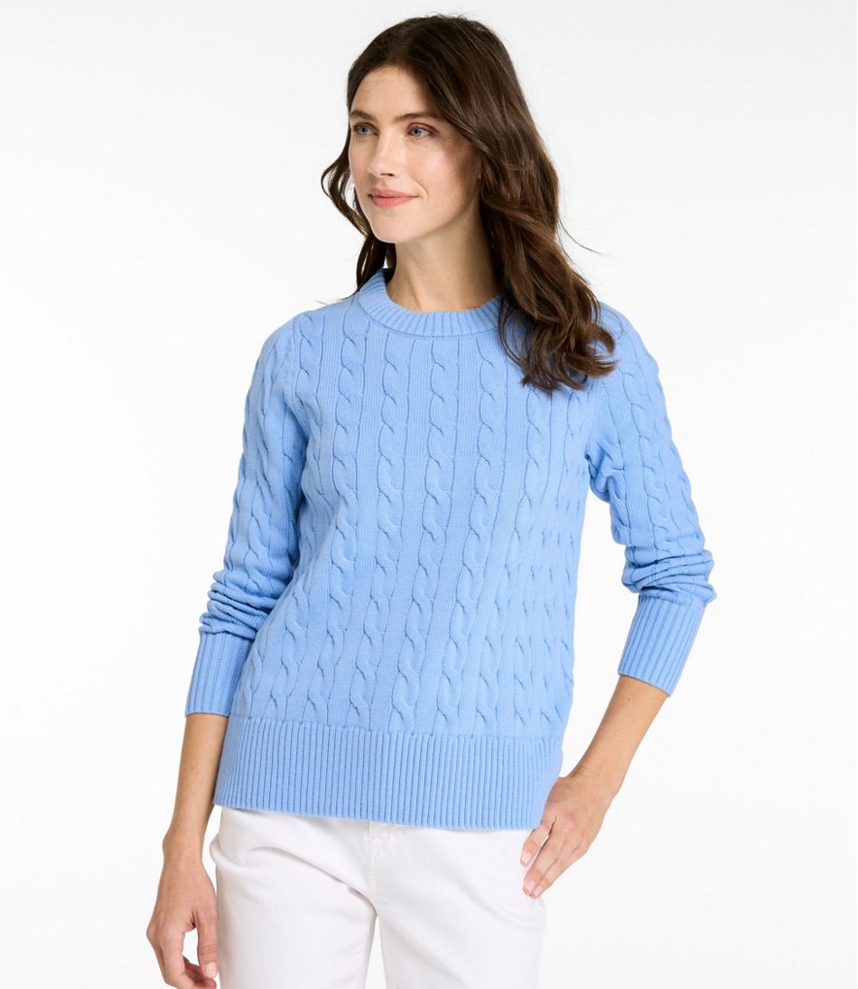 L.L.Bean | Women's The Original Double L® Sweater, Cable Crewneck