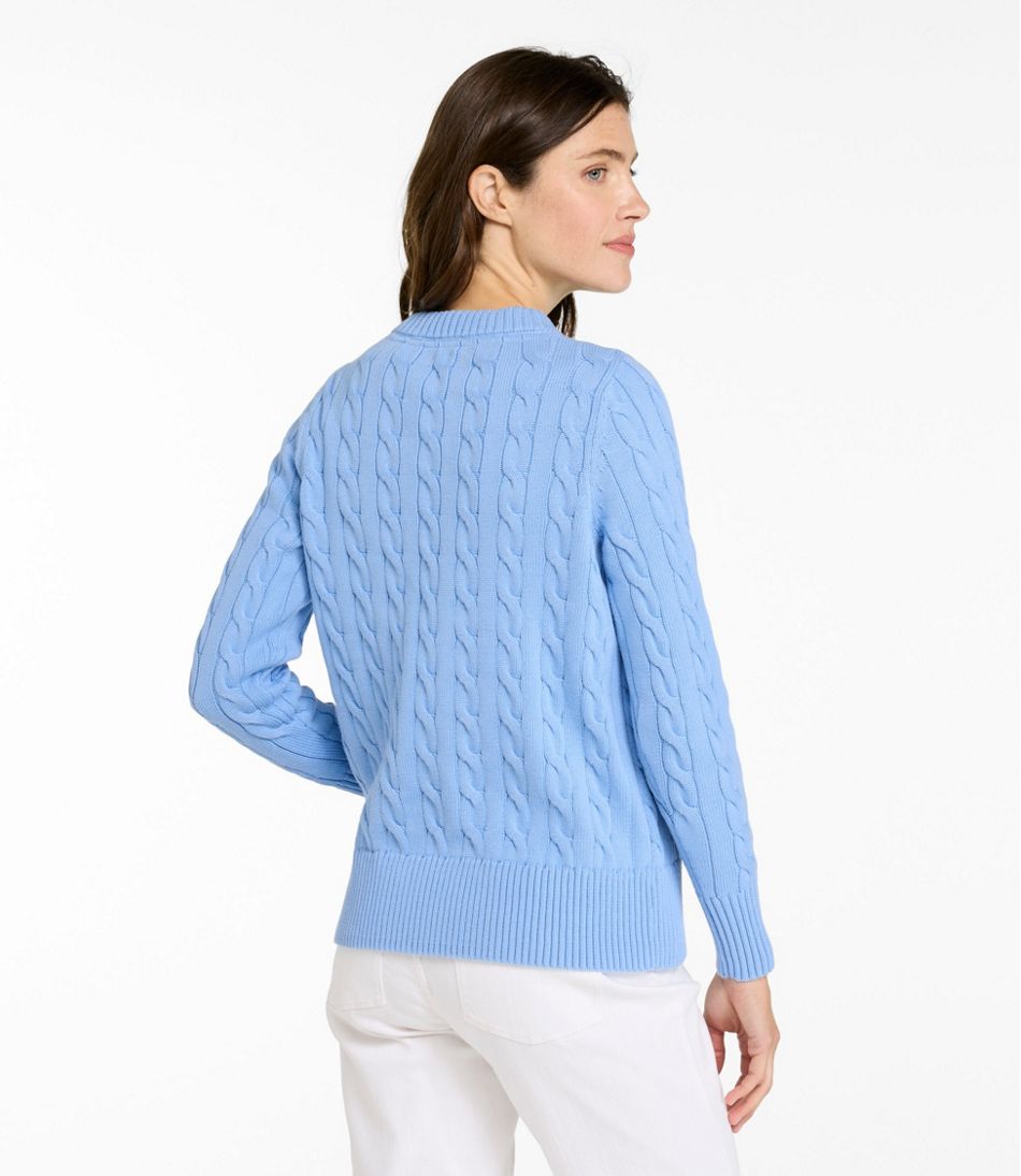 L.L.Bean | Women's The Original Double L® Sweater, Cable Crewneck