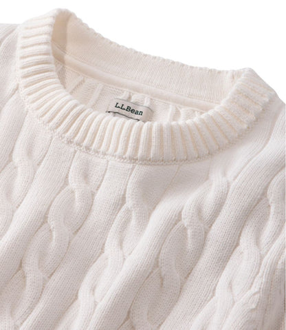 L.L.Bean | Women's The Original Double L® Sweater, Cable Crewneck