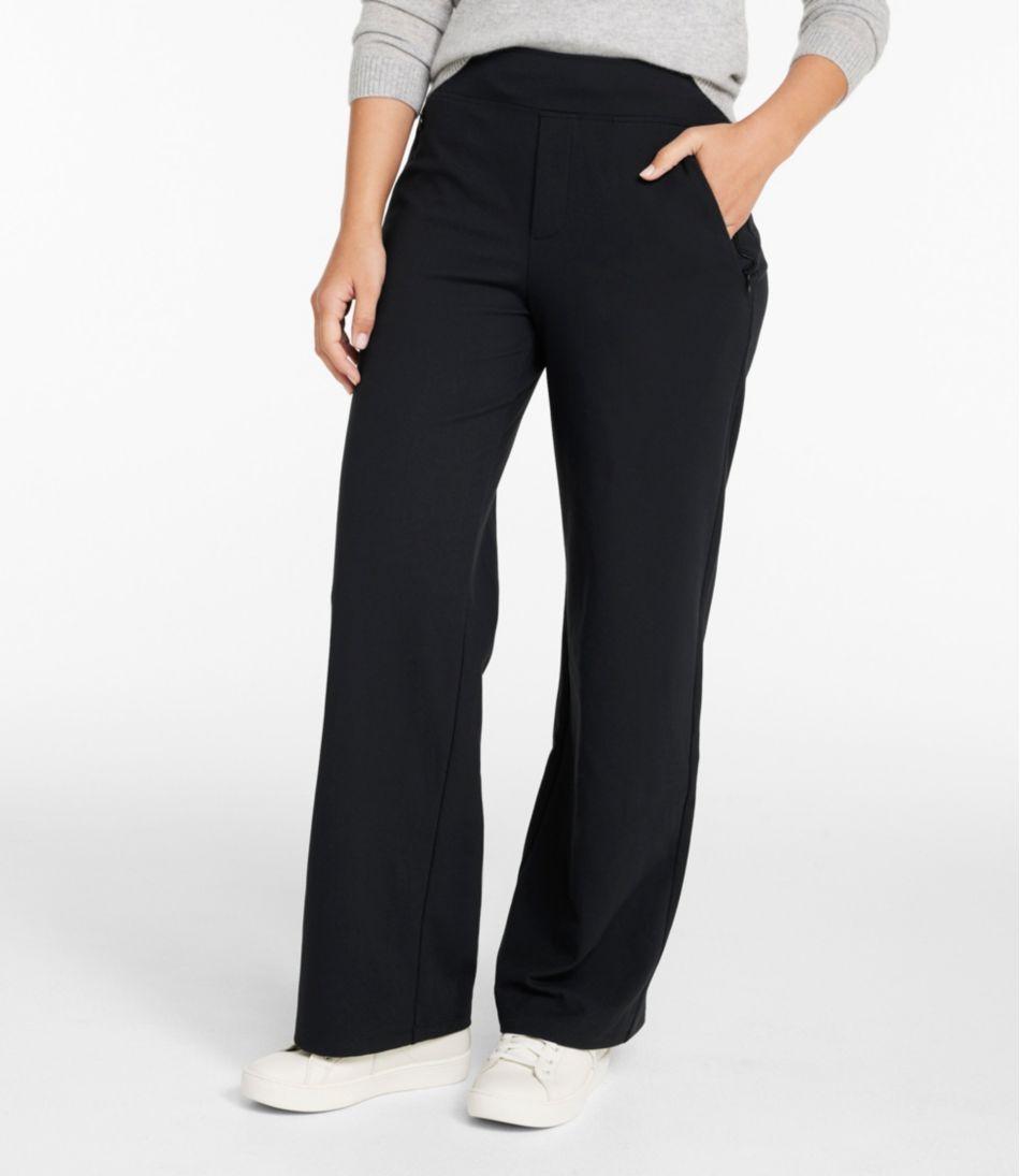 L.L.Bean | Women's Go-Anywhere Pants, High-Rise Wide-Leg