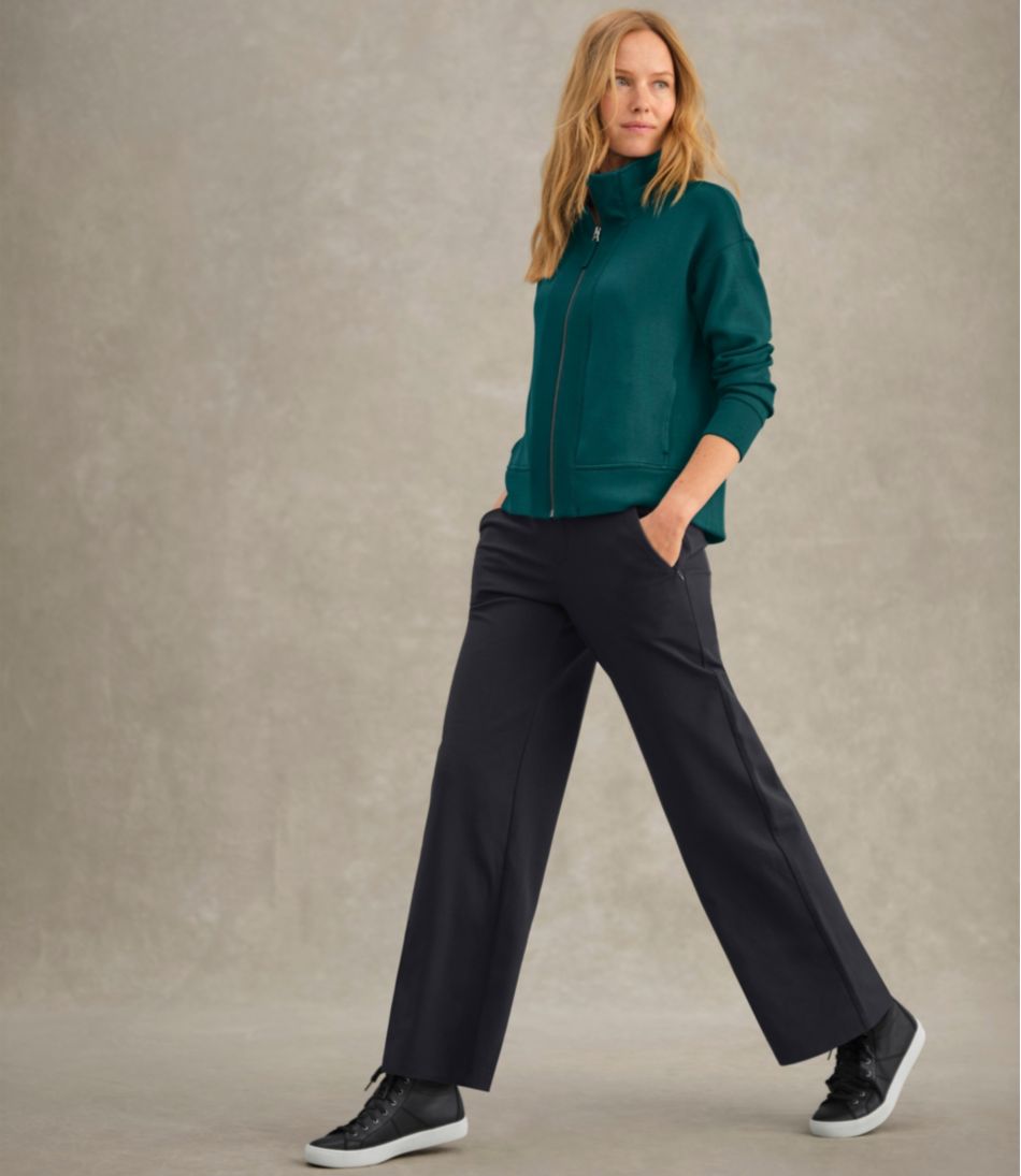 L.L.Bean | Women's Go-Anywhere Pants, High-Rise Wide-Leg