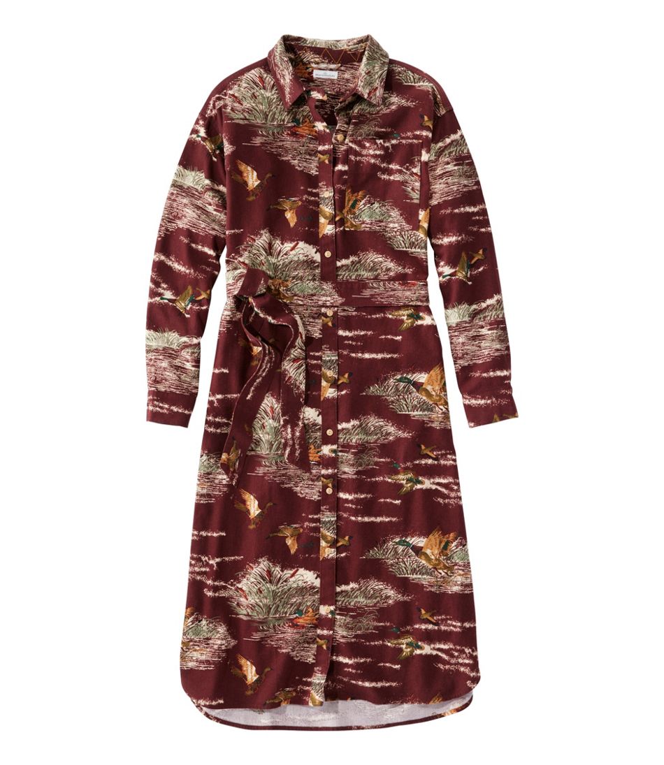 L.L.Bean | Women's Signature Camp Flannel Midi Dress