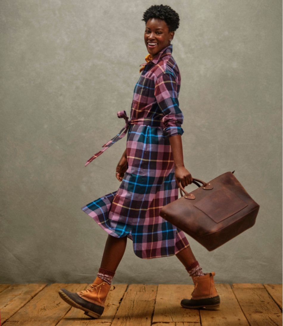 L.L.Bean | Women's Signature Camp Flannel Midi Dress