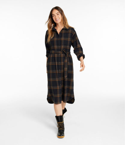 L.L.Bean | Women's Signature Camp Flannel Midi Dress