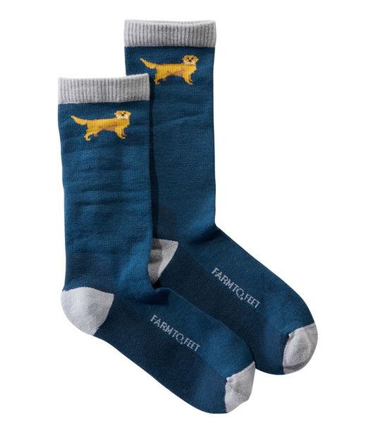 L.L.Bean | Adults' Farm to Feet Dog Collection Crew Socks