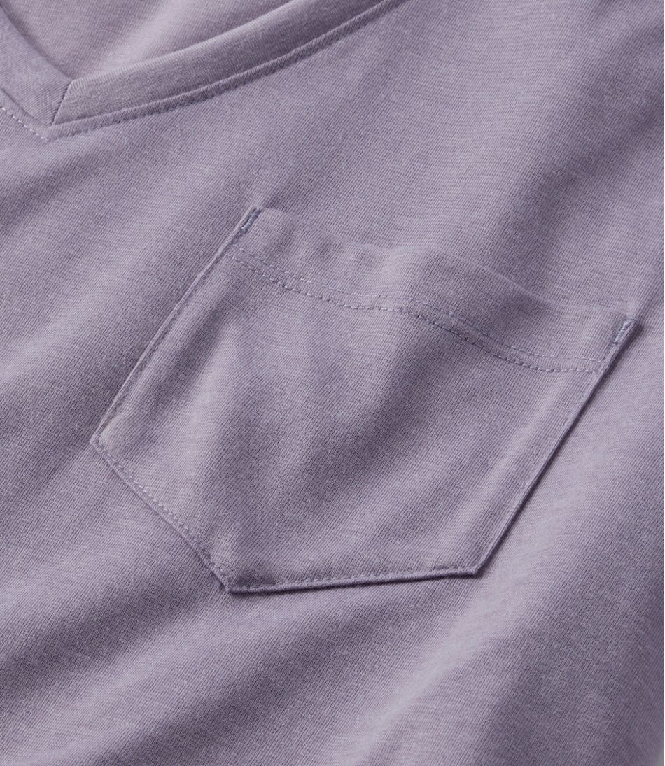 L.L.Bean | Women's Vista Camp V-Neck Pocket Tee, Long-Sleeve