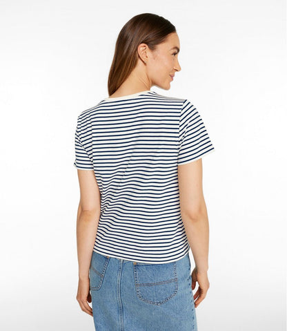 L.L.Bean | Women's Signature Premium Essential Tee, Short-Sleeve Novelty