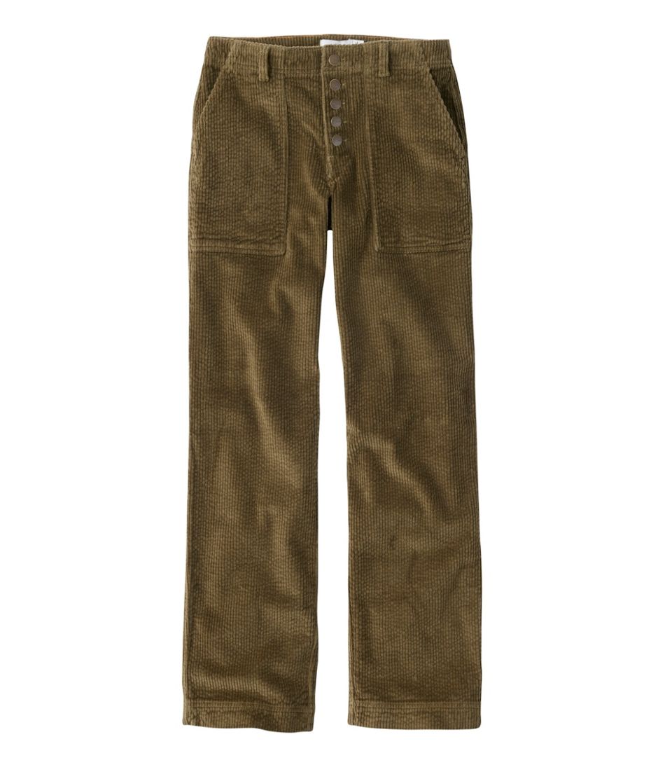 L.L.Bean | Women's Signature Utility Corduroy Pants, Mid-Rise Straight-Leg