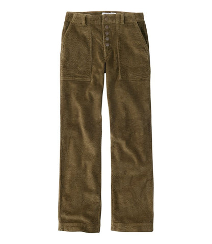 L.L.Bean | Women's Signature Utility Corduroy Pants, Mid-Rise Straight-Leg
