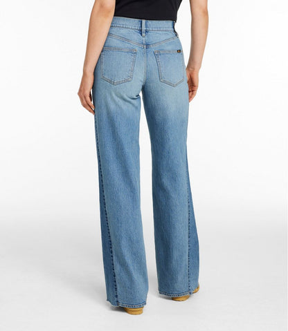 L.L.Bean | Women's Signature 1912 Premium Jeans, High-Rise Relaxed Wide-Leg