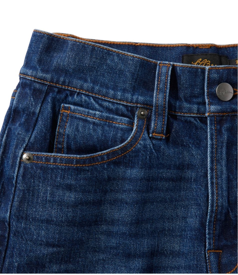 L.L.Bean | Women's Signature 1912 Premium Jeans, High-Rise Relaxed Wide-Leg