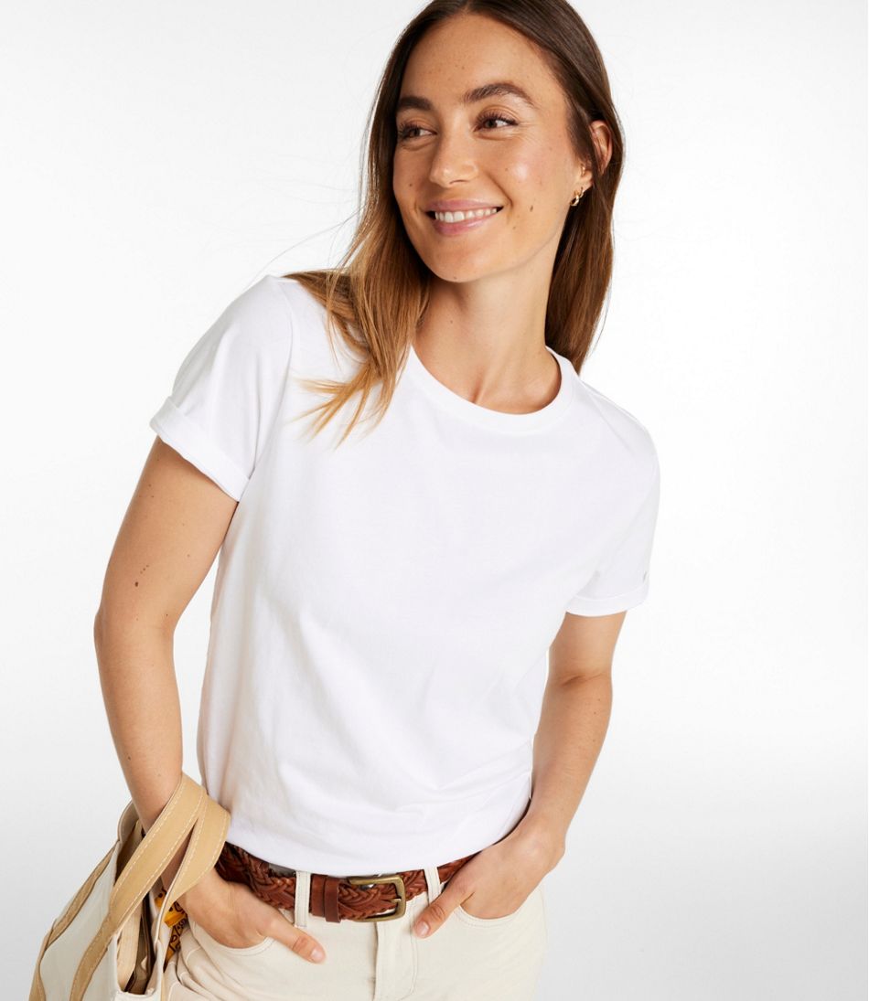 L.L.Bean | Women's Signature Premium Essential Tee, Short-Sleeve