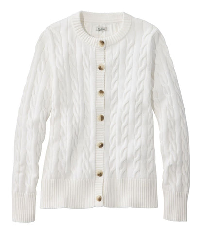 L.L.Bean | Women's The Original Double L® Sweater, Cable Cardigan