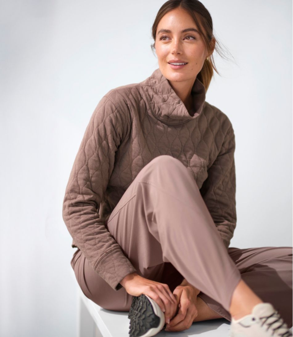 L.L.Bean | Women's VentureSoft Quilted Funnelneck Pullover