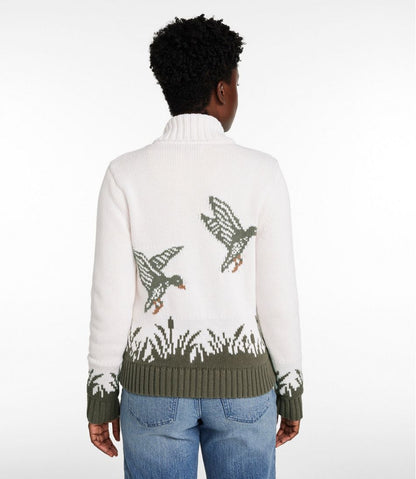 L.L.Bean | Women's Signature Original Cotton Sweater, Shawl Cardigan Novelty