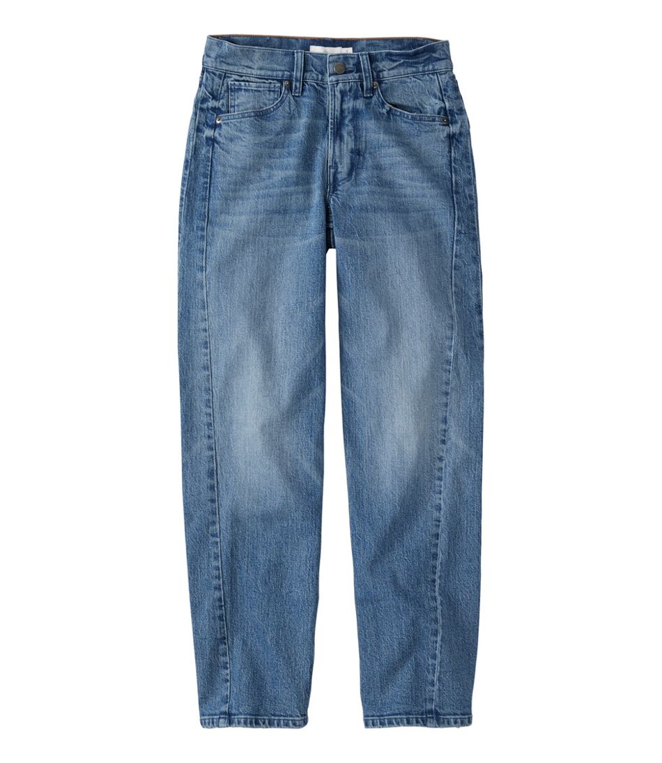 L.L.Bean | Women's Signature 1912 Premium Jeans, High-Rise Barrel Ankle