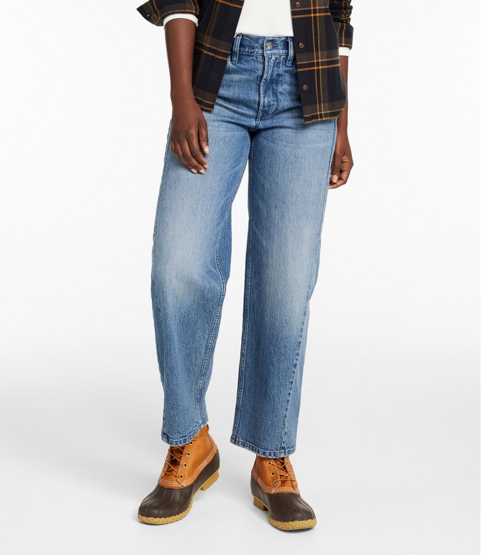 L.L.Bean | Women's Signature 1912 Premium Jeans, High-Rise Barrel Ankle