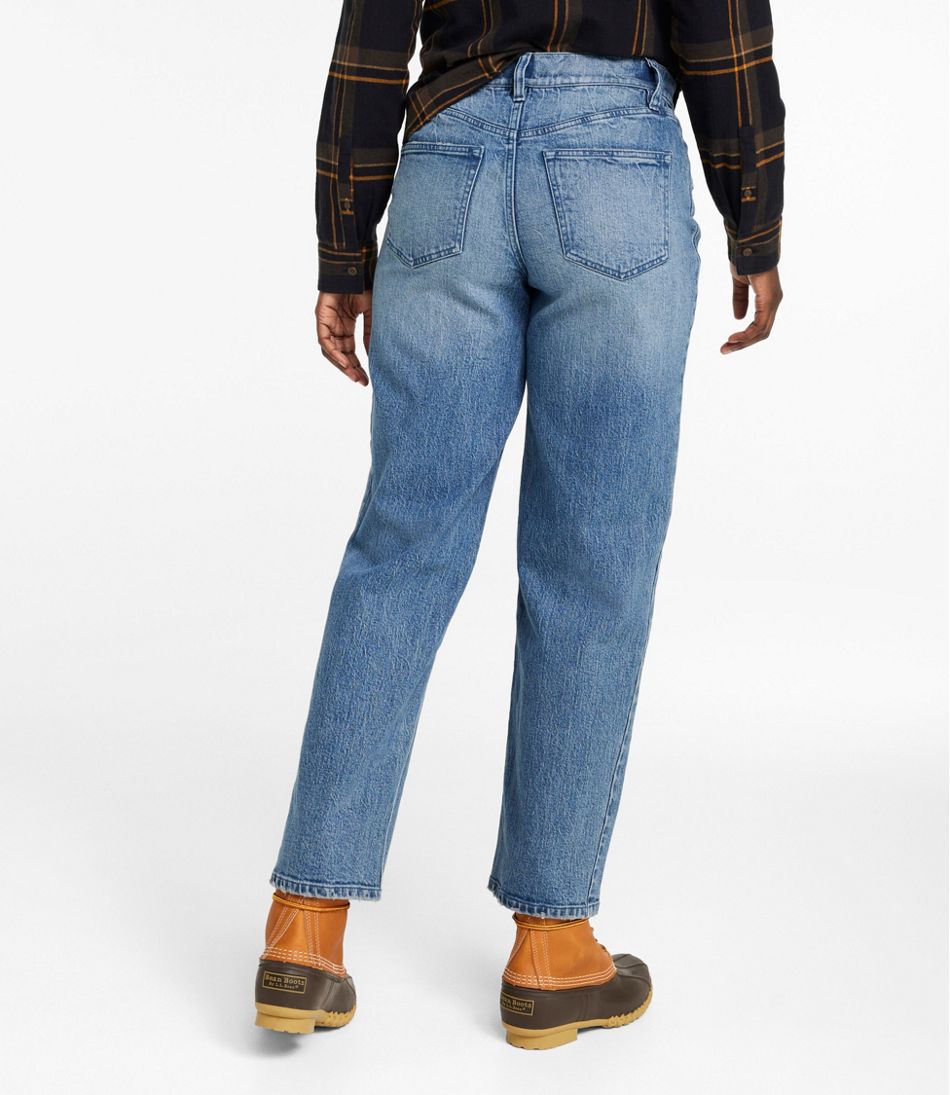 L.L.Bean | Women's Signature 1912 Premium Jeans, High-Rise Barrel Ankle