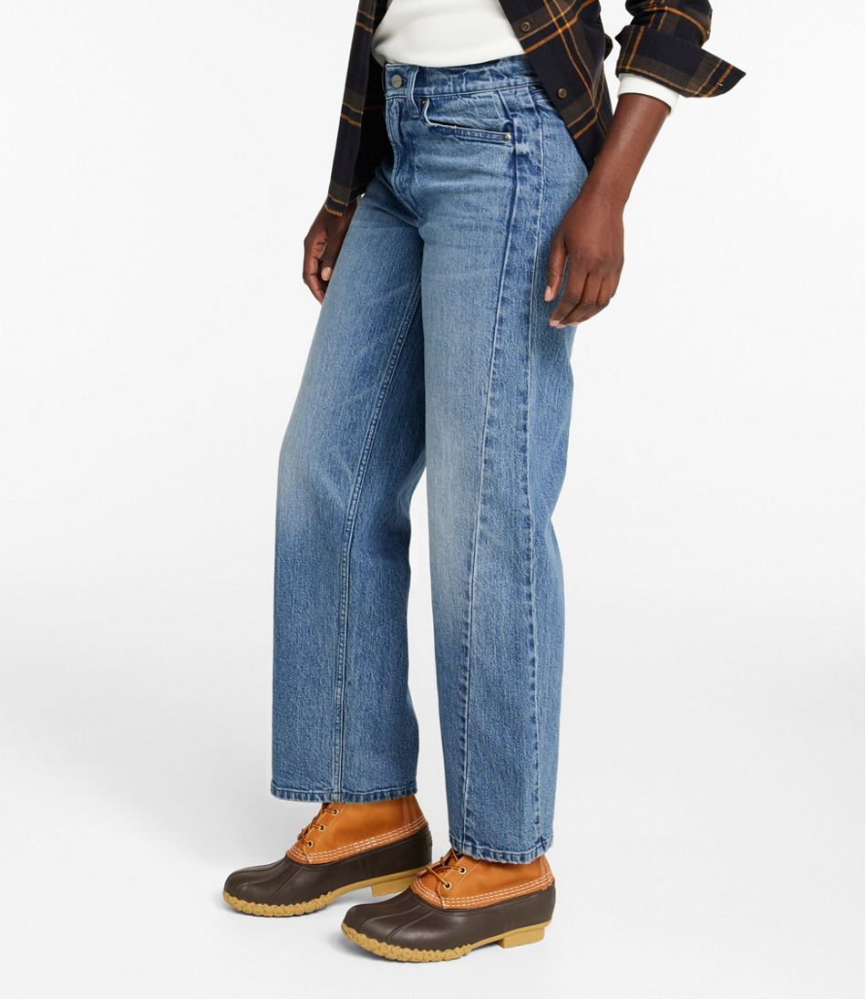 L.L.Bean | Women's Signature 1912 Premium Jeans, High-Rise Barrel Ankle
