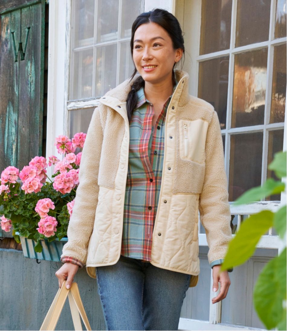 L.L.Bean | Women's Bean's Mixed Media Sherpa Fleece Jacket