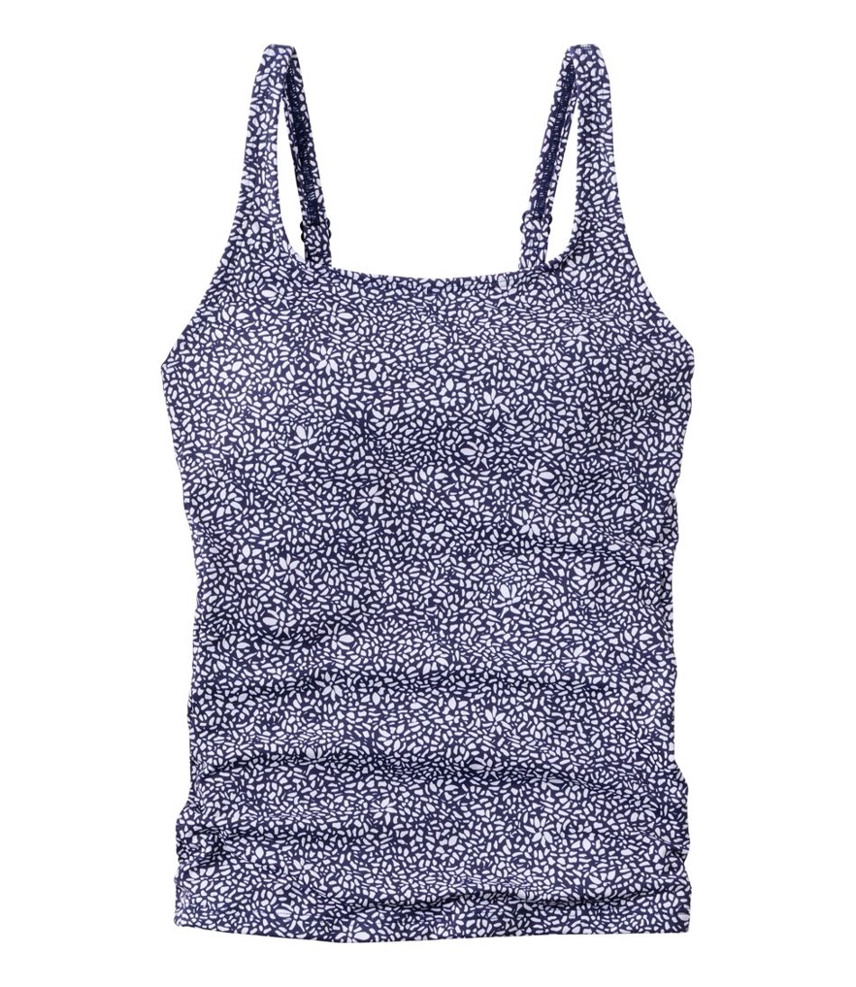 L.L.Bean | Women's L.L.Bean Coastal Essential Scoop Tankini Top, Print