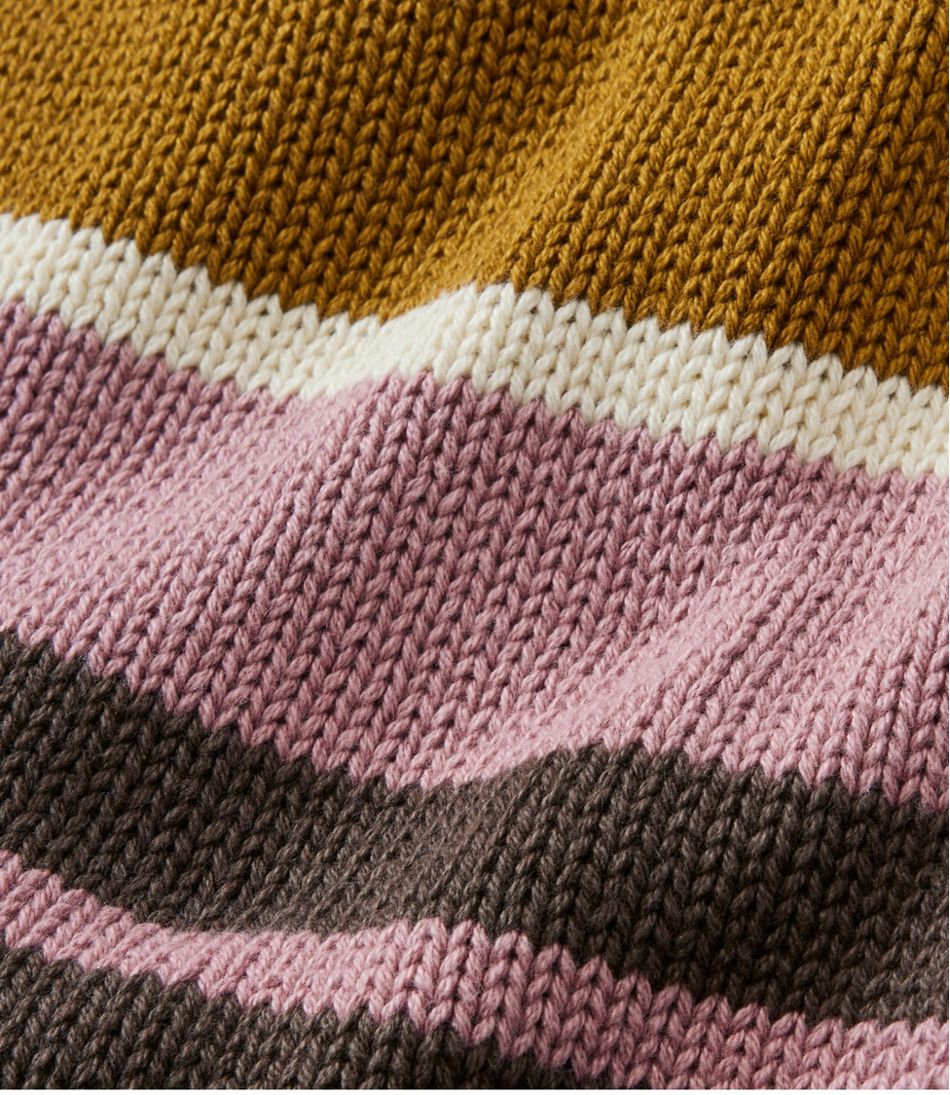 L.L.Bean | Women's Signature Original Cotton Sweater, Shawl Cardigan Stripe