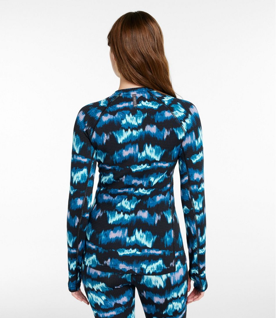 L.L.Bean | Women's L.L.Bean Heavyweight Base Layer Crew Top, Print