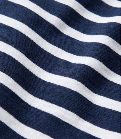 L.L.Bean | Women's Peaks Island Button Mockneck, Stripe
