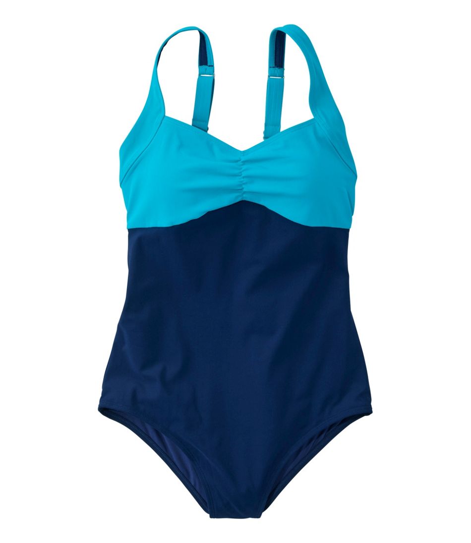 L.L.Bean | Women's Shaping Sweetheart Tanksuit, Colorblock