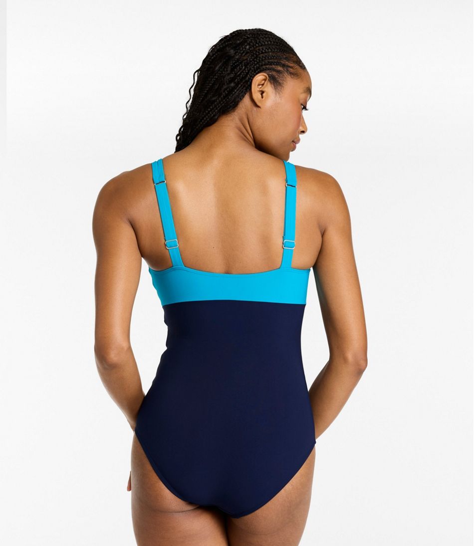 L.L.Bean | Women's Shaping Sweetheart Tanksuit, Colorblock