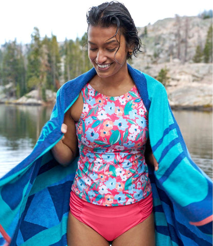 L.L.Bean | Women's BeanSport Highneck Tankini Top, Print