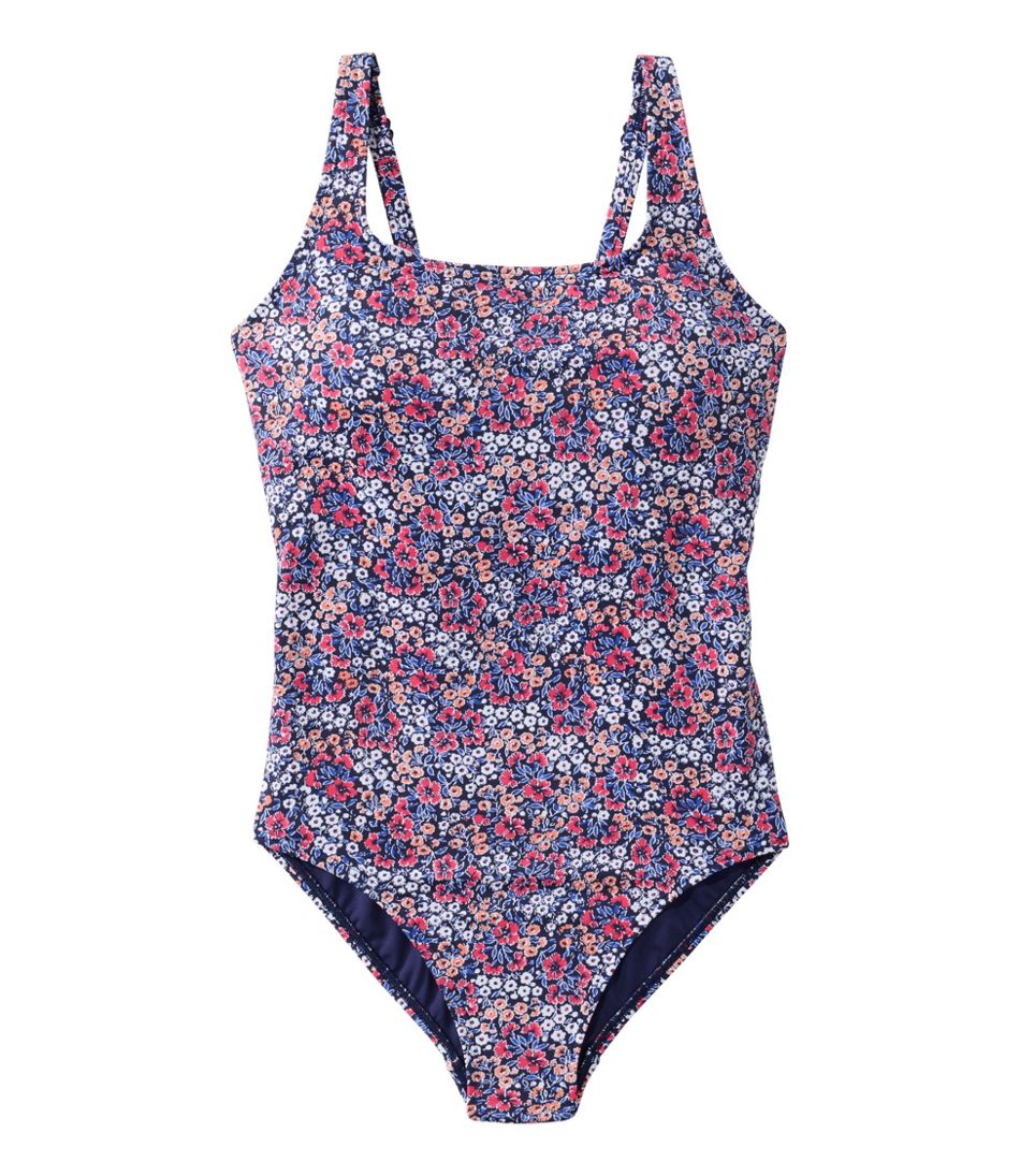 L.L.Bean | Women's L.L.Bean Coastal Essential Scoop Tanksuit, Print