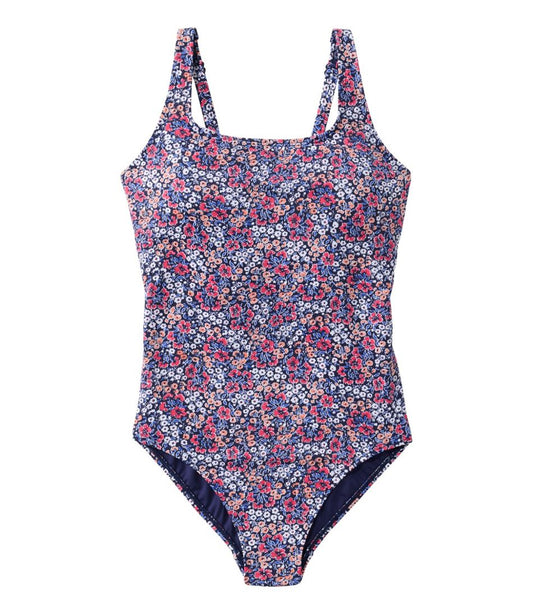 L.L.Bean | Women's L.L.Bean Coastal Essential Scoop Tanksuit, Print