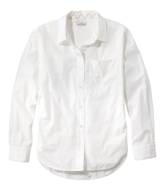 L.L.Bean | Women's Signature Premium Essential Poplin Shirt, Long-Sleeve
