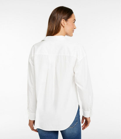 L.L.Bean | Women's Signature Premium Essential Poplin Shirt, Long-Sleeve