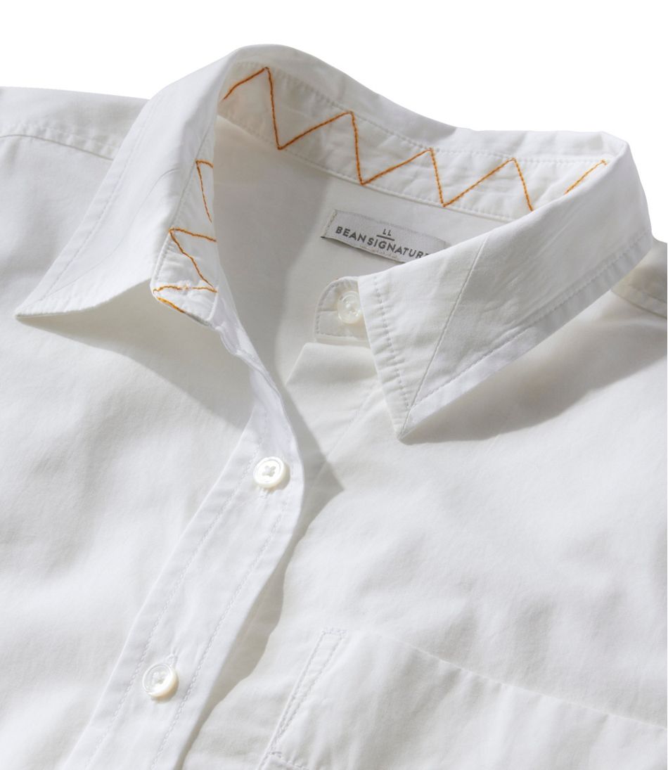 L.L.Bean | Women's Signature Premium Essential Poplin Shirt, Long-Sleeve