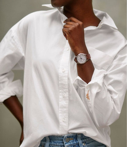 L.L.Bean | Women's Signature Premium Essential Poplin Shirt, Long-Sleeve