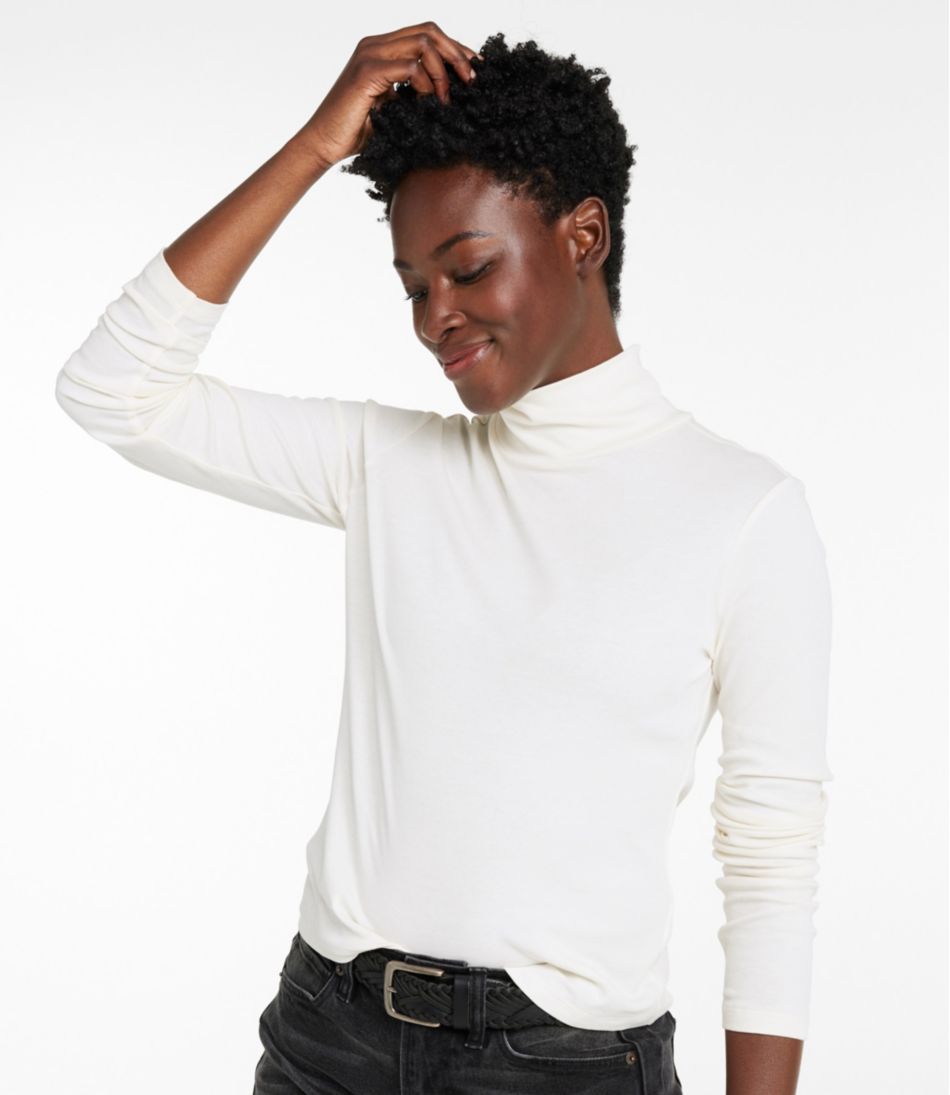 L.L.Bean | Women's Signature Lightweight Cotton Turtleneck